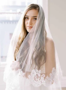 2460 silk tulle french lace bridal chapel veil blusher twigsandhoney c main